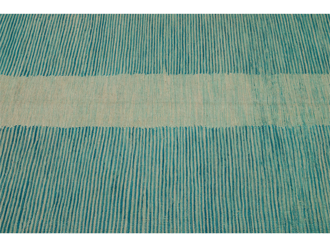 Modern Kilim Wool Rug 9 X 12