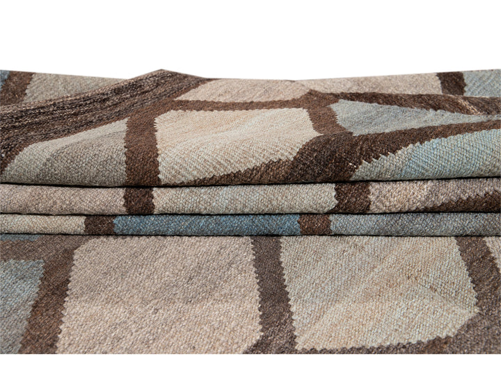 Modern Kilim Wool Rug, 8 X 10
