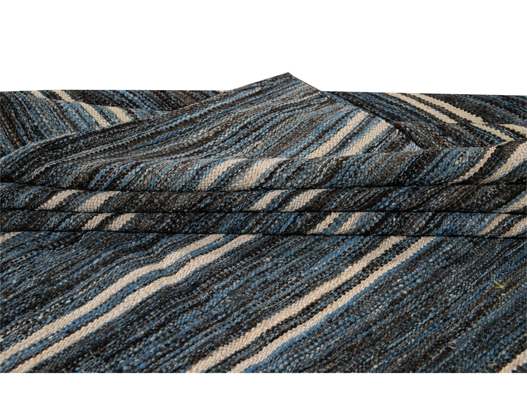 Modern Kilim Wool Rug 9 X 12