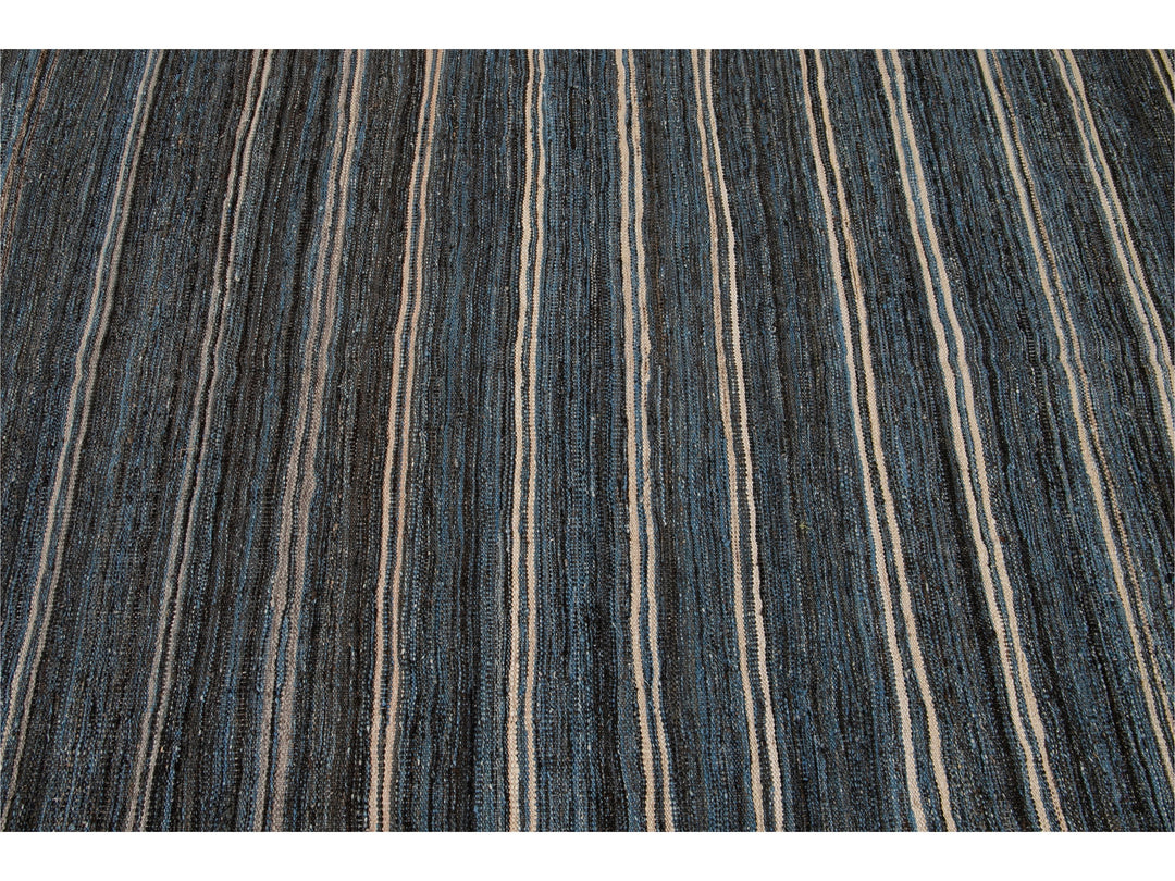 Modern Kilim Wool Rug 9 X 12
