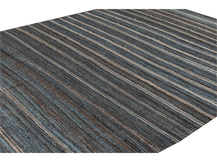 Modern Kilim Wool Rug 9 X 12