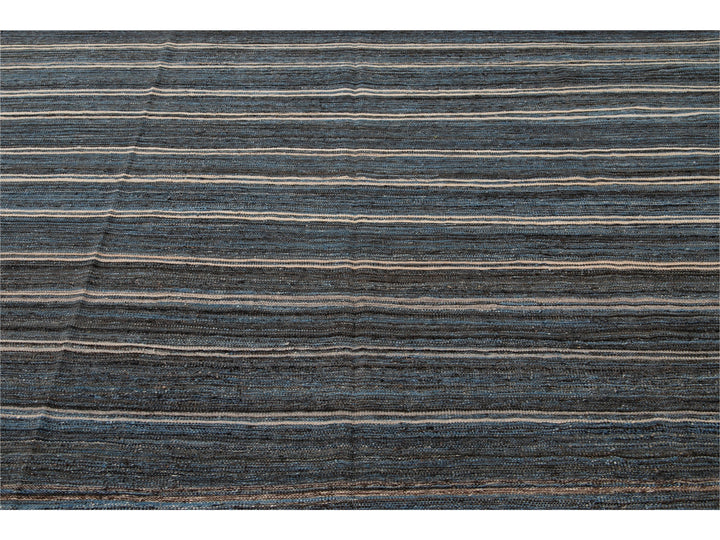 Modern Kilim Wool Rug 9 X 12