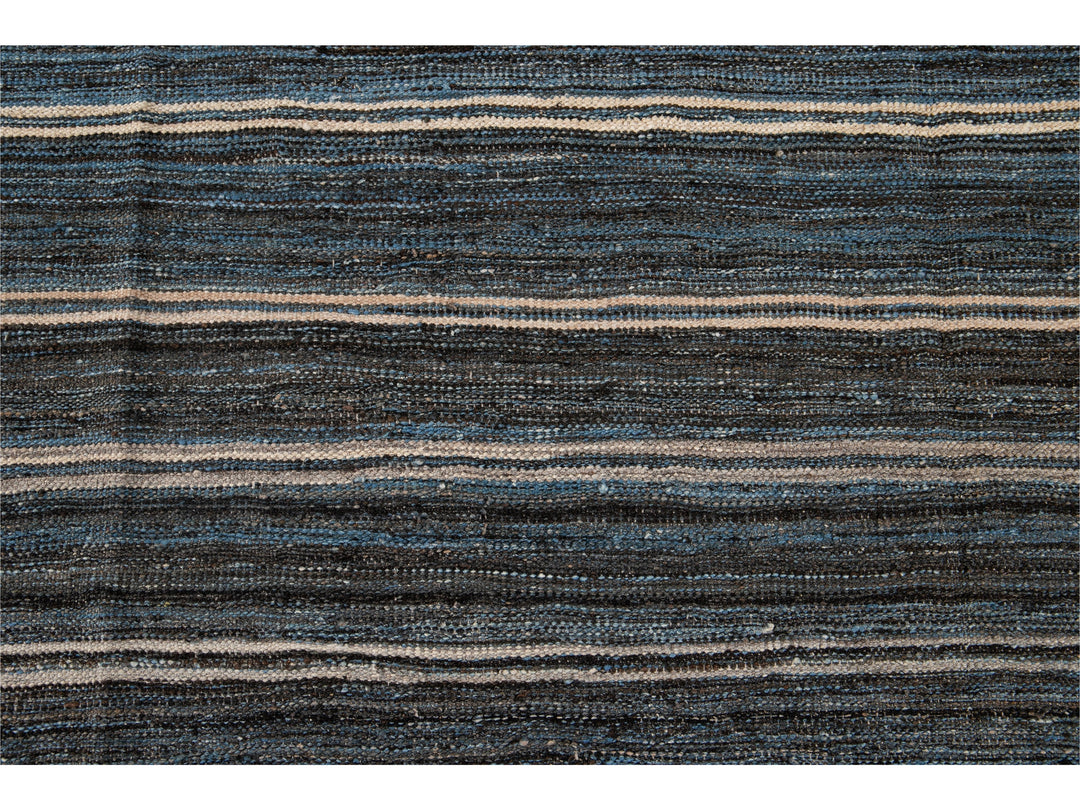 Modern Kilim Wool Rug 9 X 12
