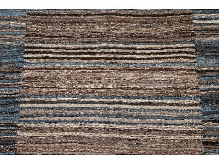 Modern Kilim Wool Rug 9 X 12