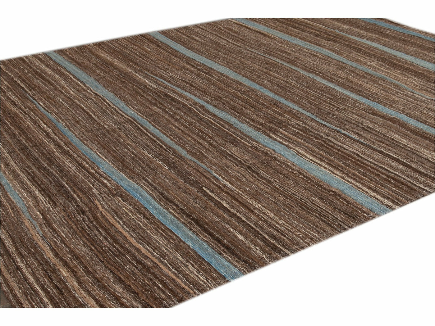 Modern Flat-Weave Wool Rug 9 X 12