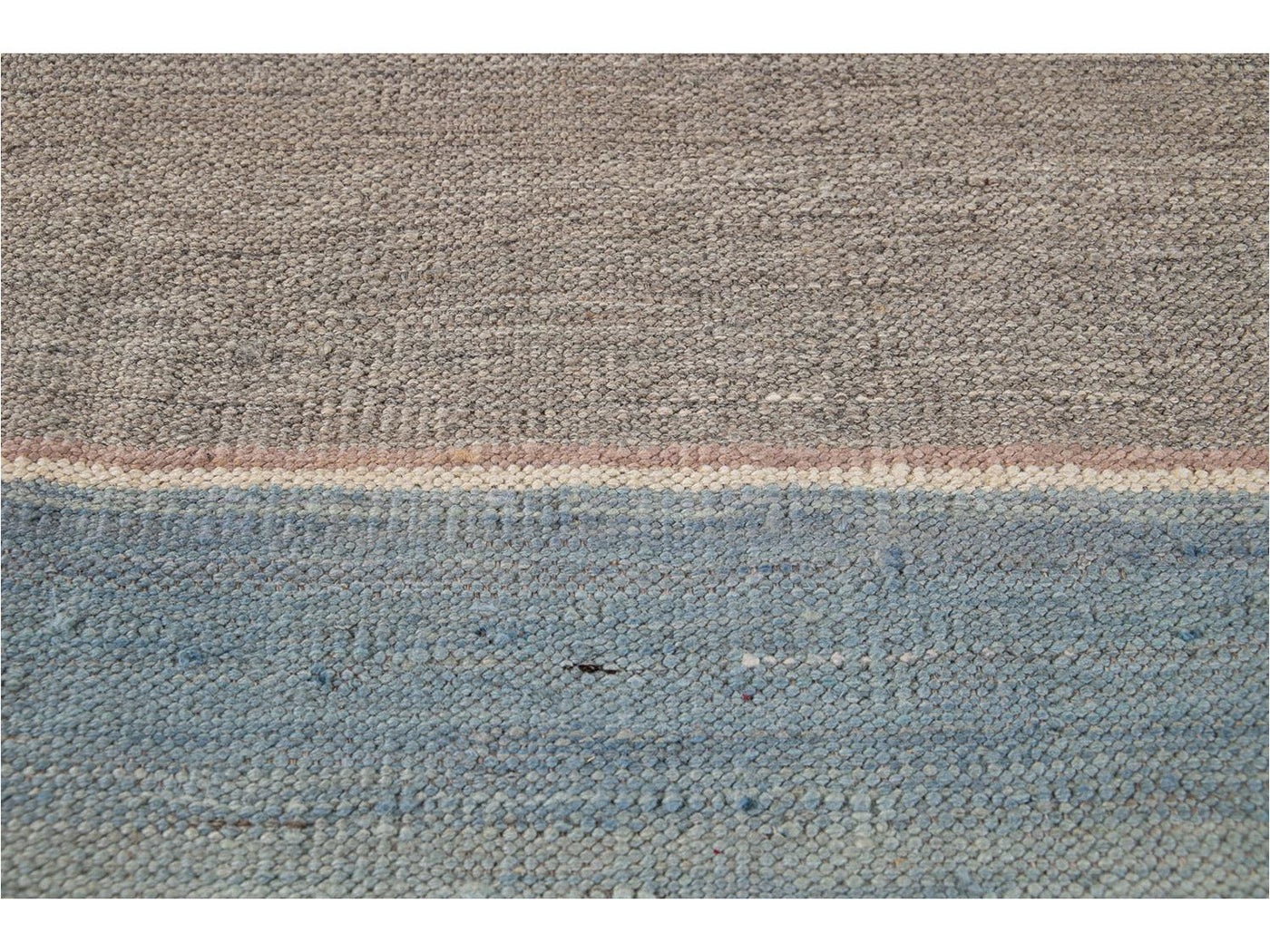 Modern Flat-Weave Kilim Wool Rug 9 X 12