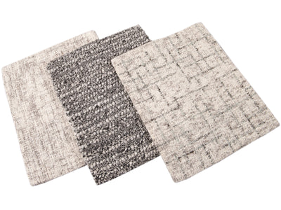 Modern Felted Texture Wool Rug