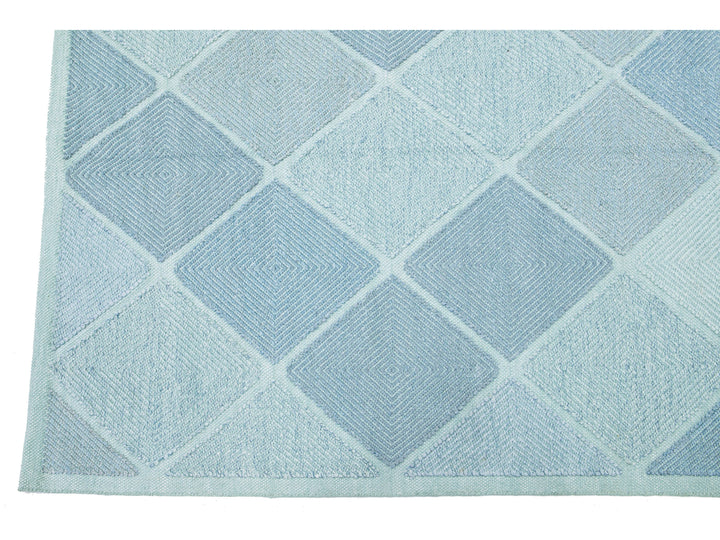 Modern Swedish Wool Rug 10 X 14