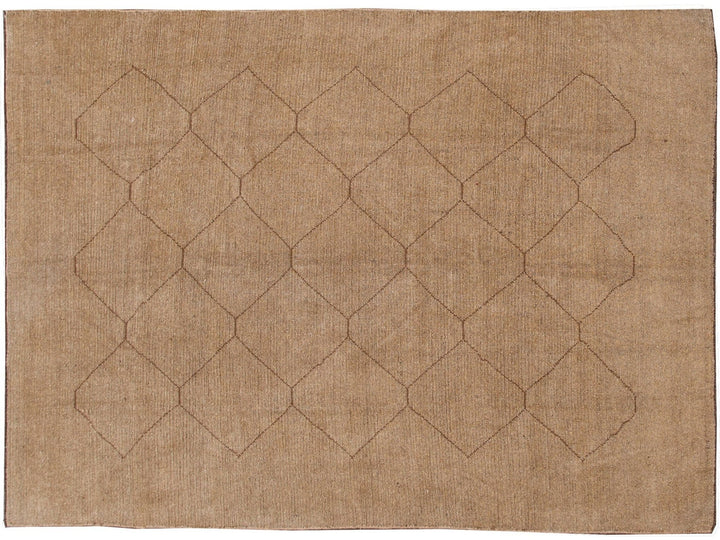 Modern Moroccan Wool Rug 9 X 10