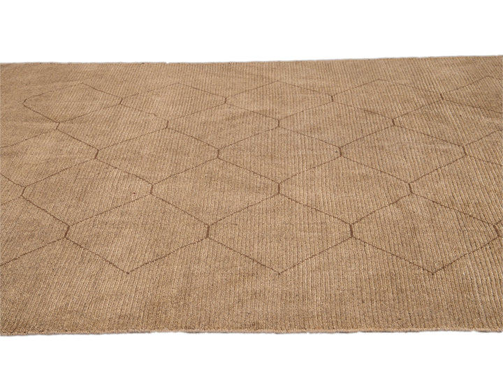 Modern Moroccan Wool Rug 9 X 10