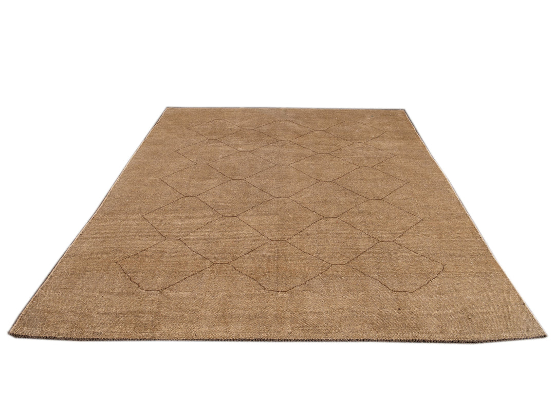 Modern Moroccan Wool Rug 9 X 10