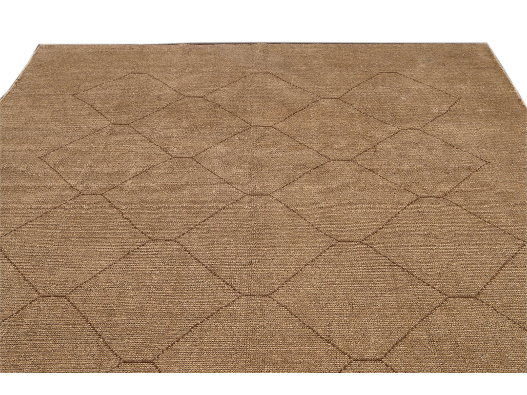 Modern Moroccan Wool Rug 9 X 10