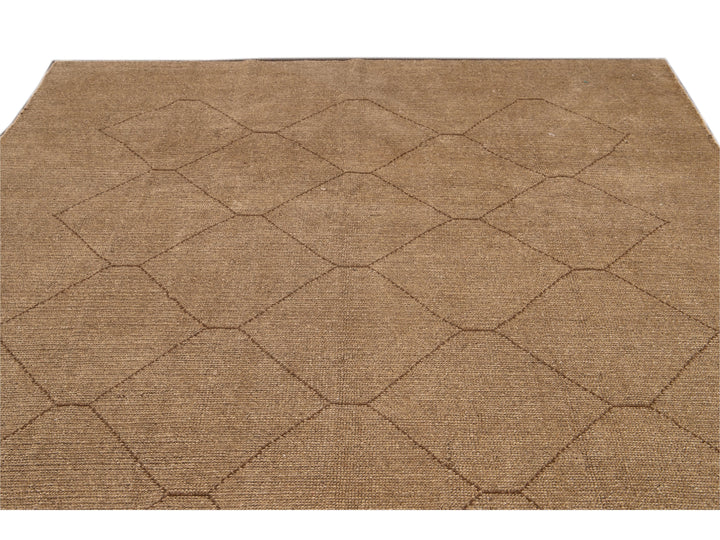 Modern Moroccan Wool Rug 9 X 10