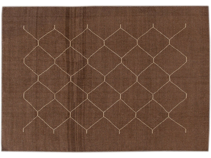 Modern Moroccan Wool Rug 7 X 10