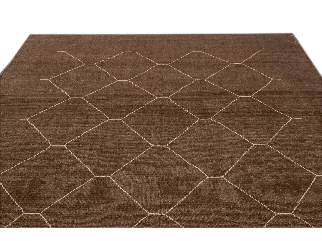Modern Moroccan Wool Rug 7 X 10