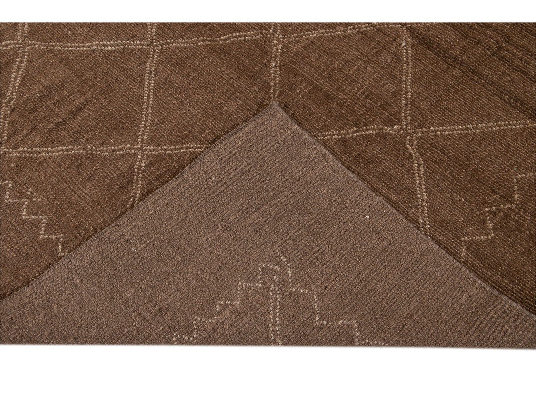 Modern Moroccan Wool Rug 7 X 9