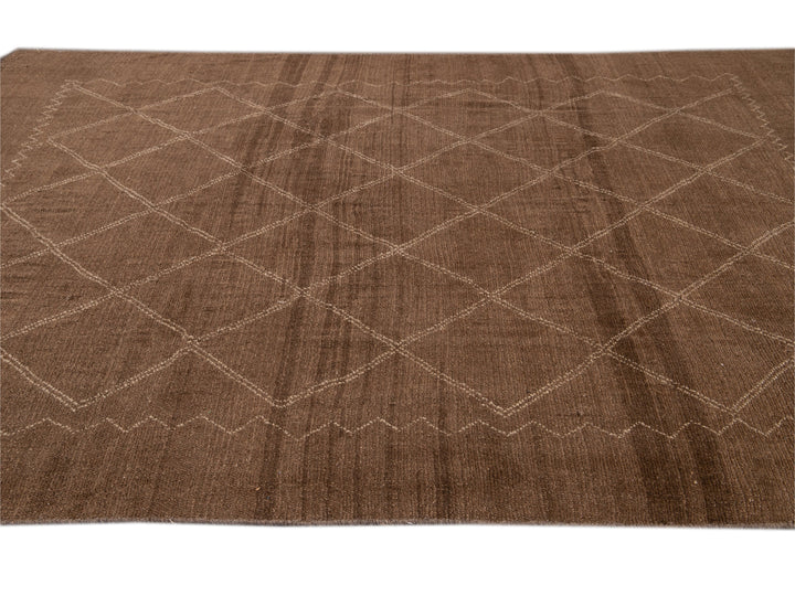 Modern Moroccan Wool Rug 7 X 9