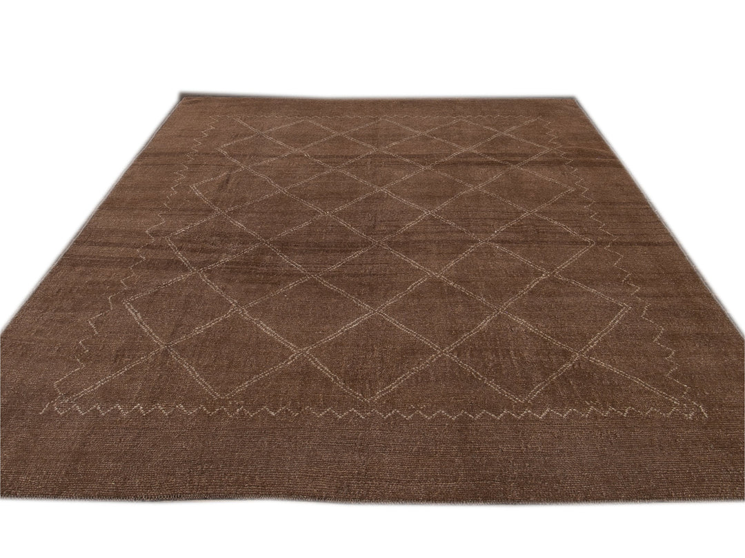 Modern Moroccan Wool Rug 7 X 9