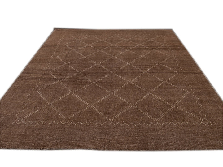 Modern Moroccan Wool Rug 7 X 9