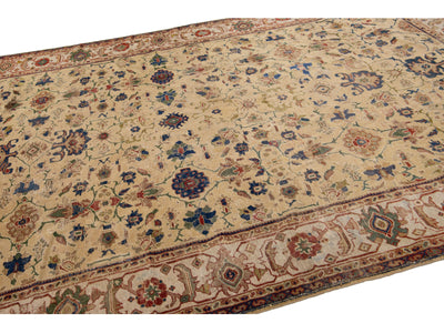 Antique Sultanabad Wool Rug 8 X 12