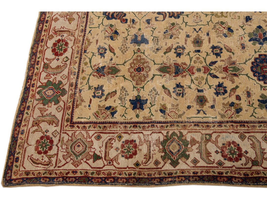Antique Sultanabad Wool Rug 8 X 12