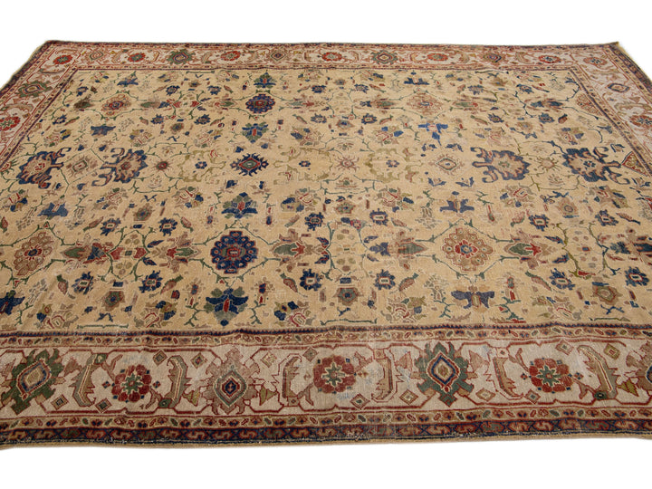 Antique Sultanabad Wool Rug 8 X 12