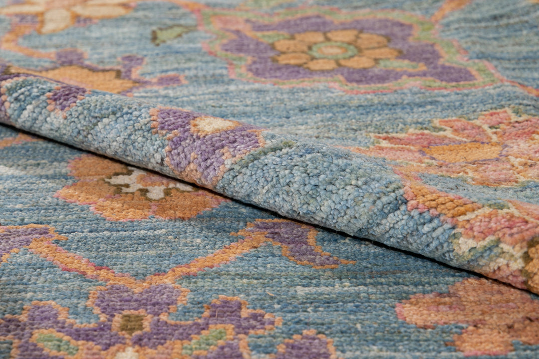 Modern Oushak Oversize Wool Rug 12 X 16