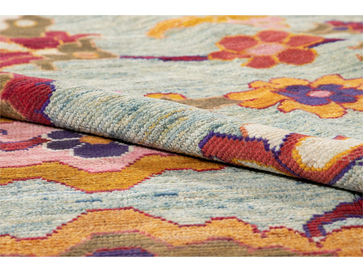 Modern Oushak Wool Rug 12 X 16