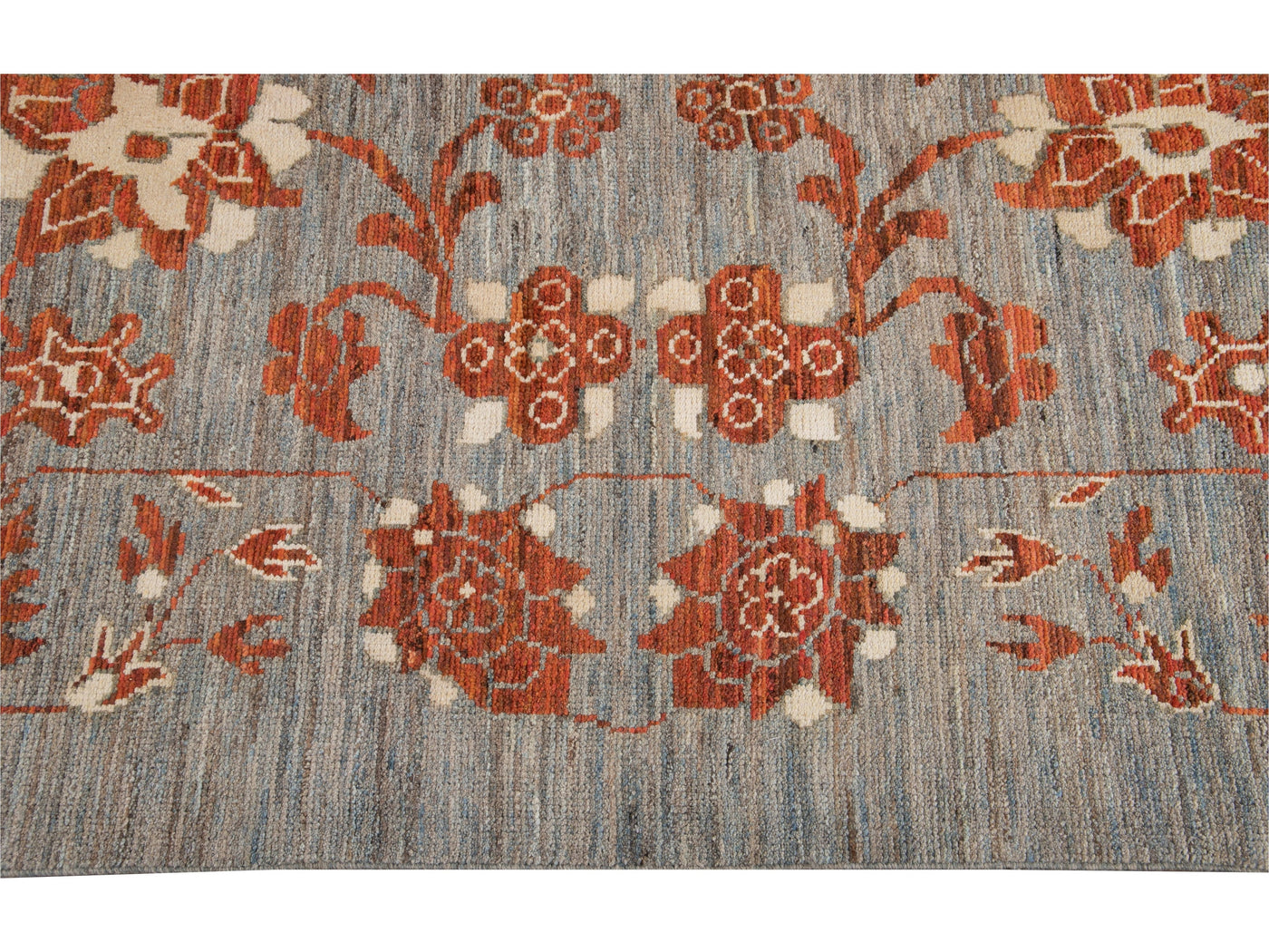 Modern Oushak Wool Rug 12 X 17