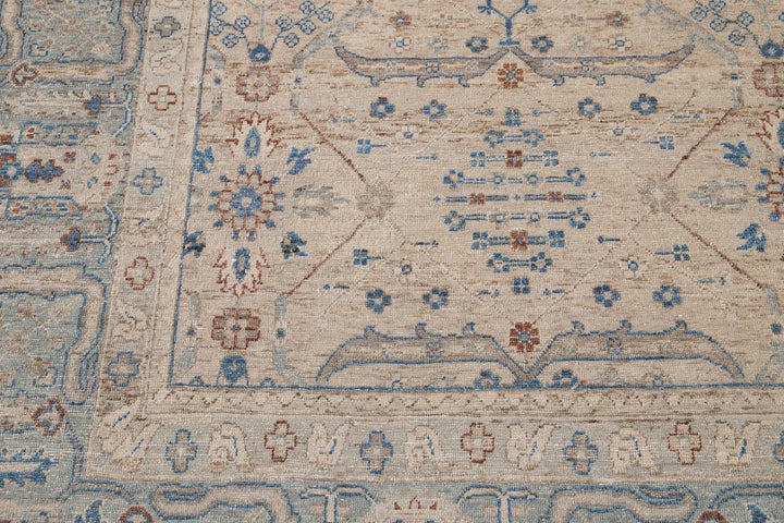 21st Century Contemporary Indian Wool Rug, 9 X 12