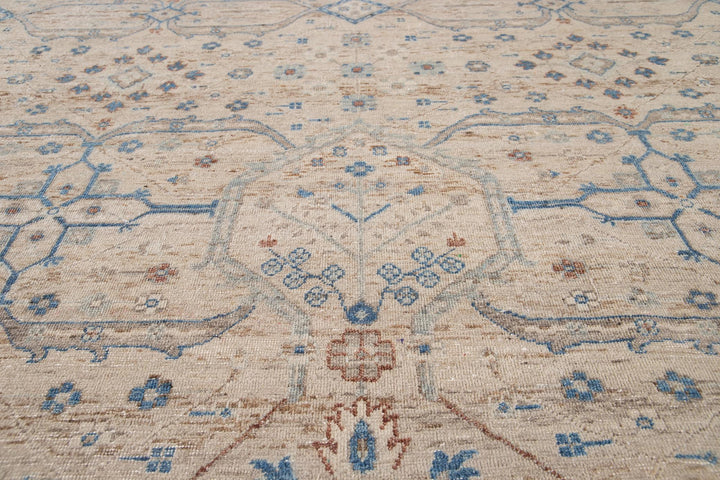 21st Century Contemporary Indian Wool Rug, 9 X 12