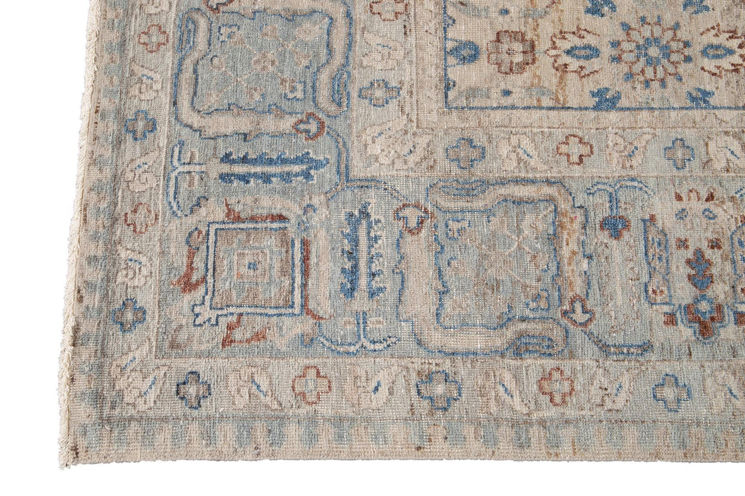 21st Century Contemporary Indian Wool Rug, 9 X 12