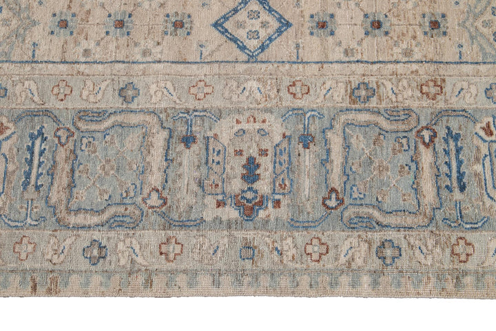 21st Century Contemporary Indian Wool Rug, 9 X 12