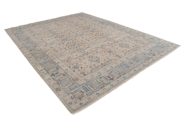 21st Century Contemporary Indian Wool Rug, 9 X 12