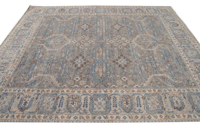 21st Century Contemporary Wilton Indian Wool Rug, 8 X 10