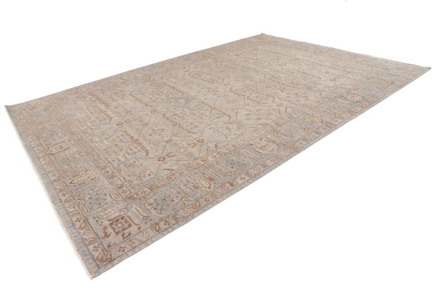 21st Century Contemporary Indian Wool Rug, 10 X 14