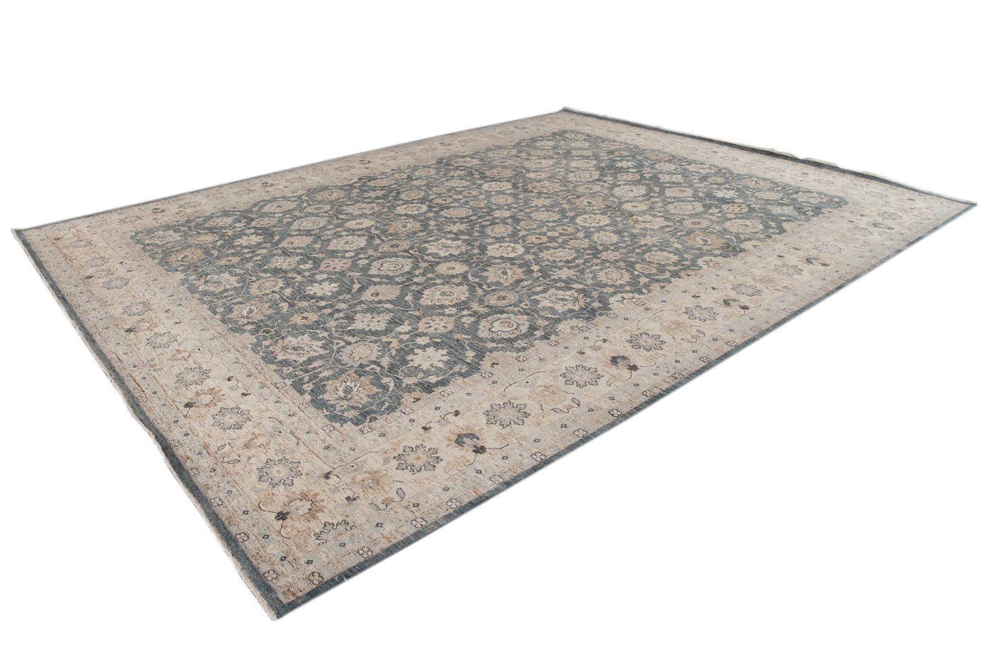 21st Century Contemporary Indian Wool Rug, 12 X 15