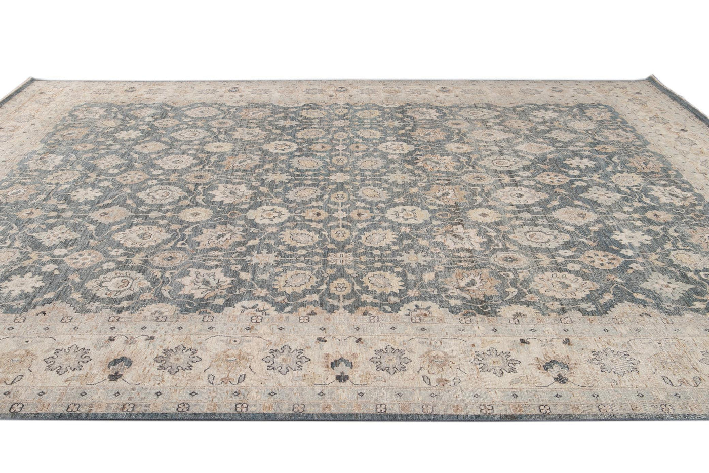 21st Century Contemporary Indian Wool Rug, 12 X 15