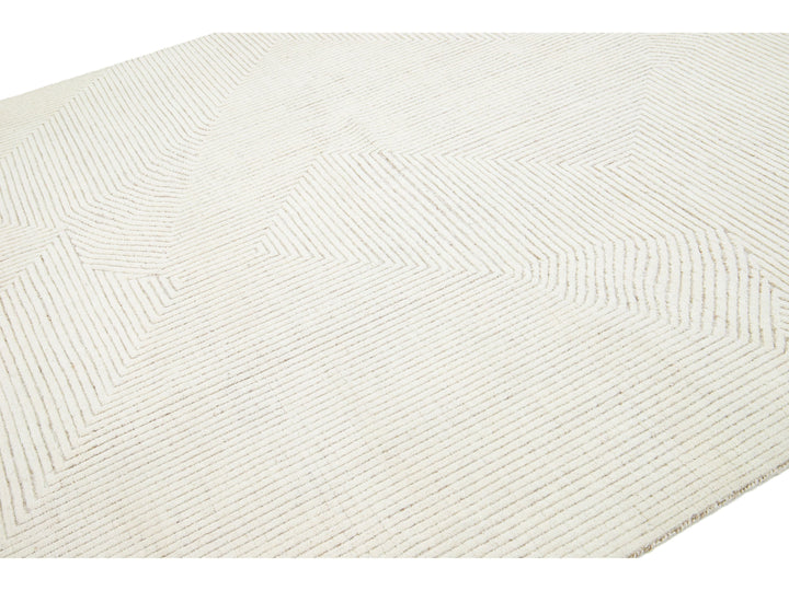 Modern Moroccan Wool Rug 8 X 10