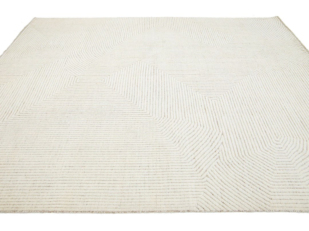 Modern Moroccan Wool Rug 8 X 10
