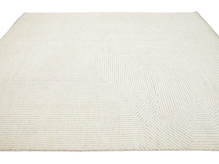Modern Moroccan Wool Rug 8 X 10