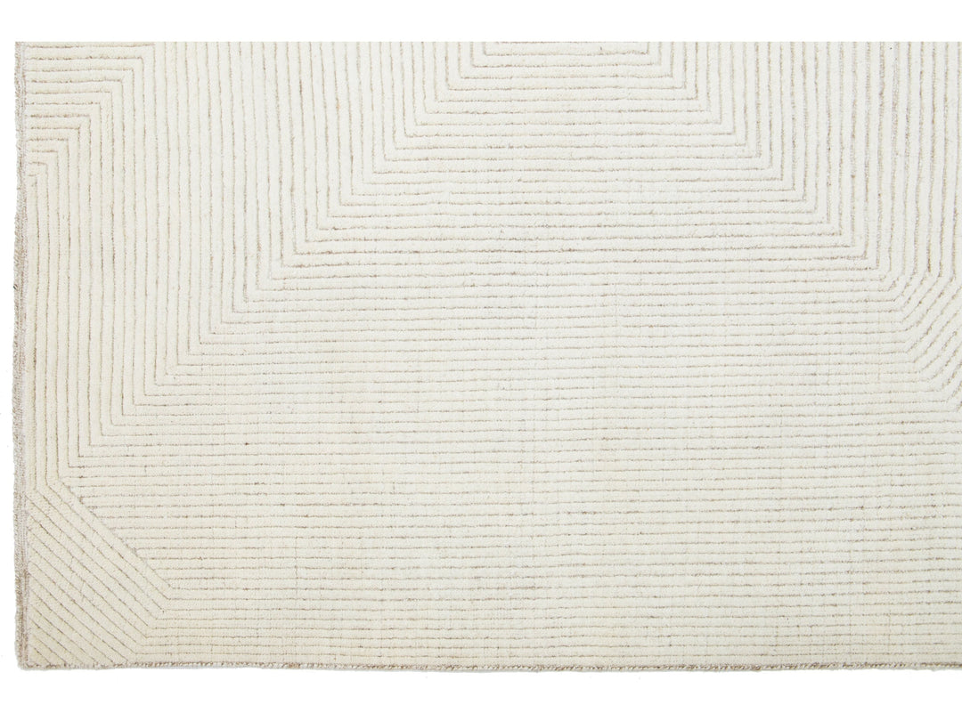 Modern Moroccan Wool Rug 8 X 10