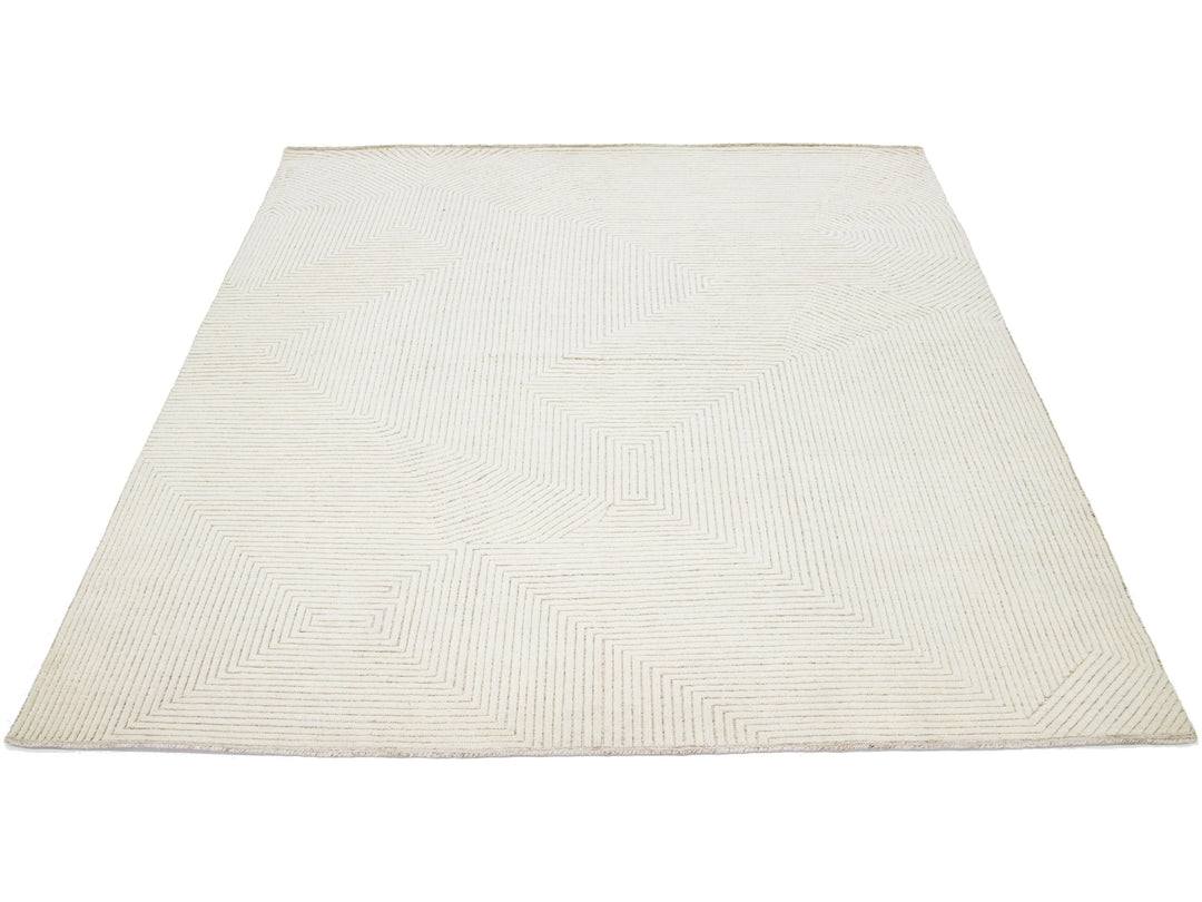 Modern Moroccan Wool Rug 8 X 10