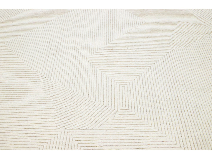 Modern Moroccan Wool Rug 8 X 10
