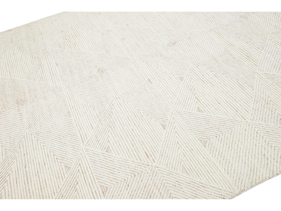 Modern Moroccan Wool Rug 8 X 10
