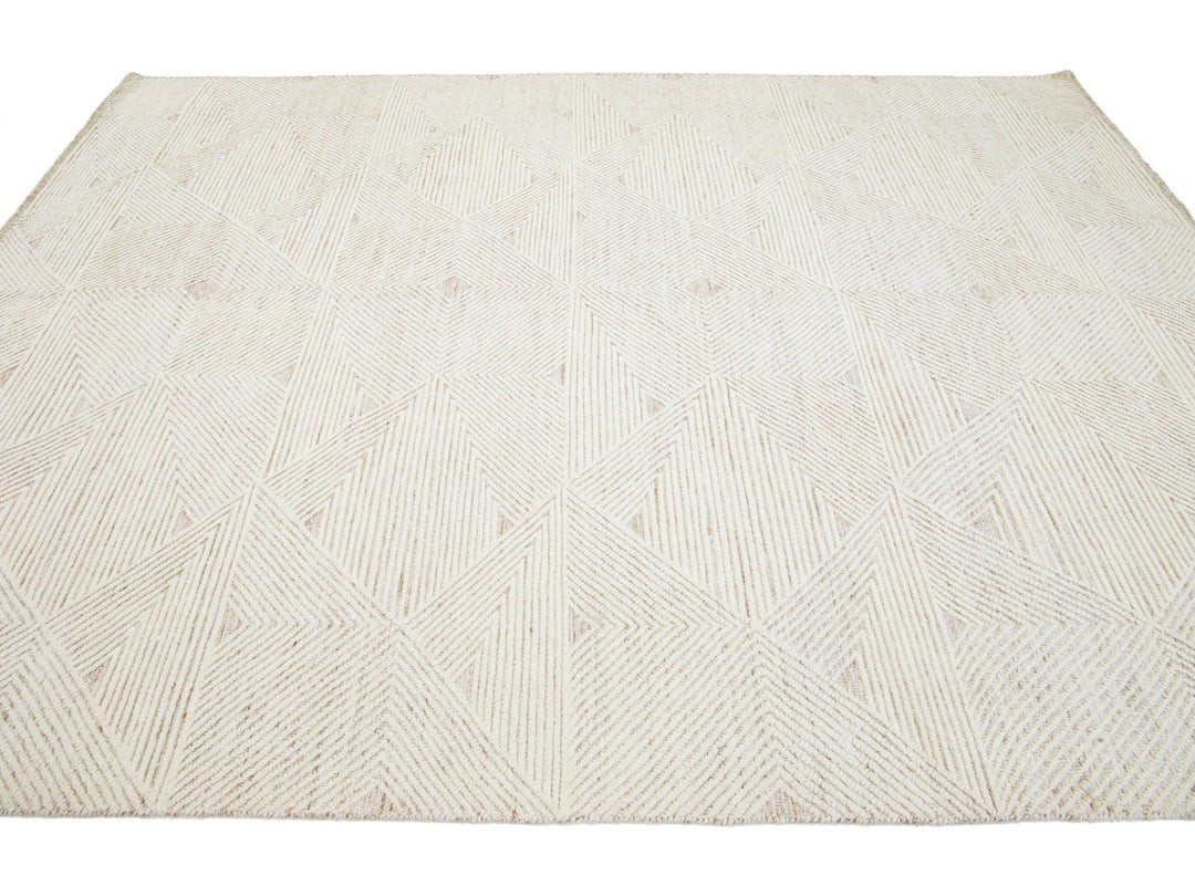 Modern Moroccan Wool Rug 8 X 10