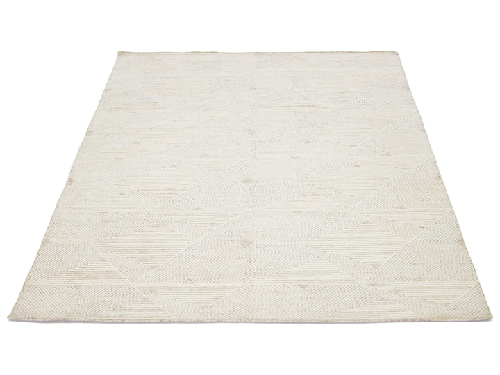 Modern Moroccan Wool Rug 8 X 10