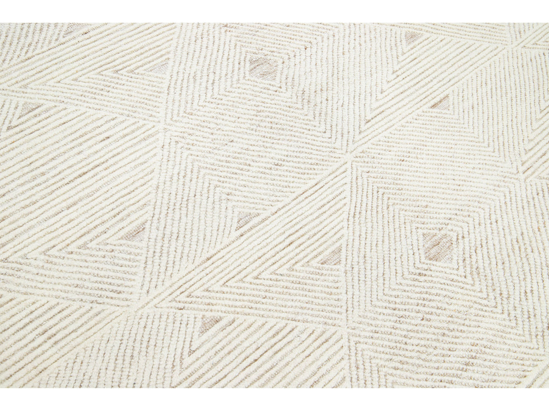 Modern Moroccan Wool Rug 8 X 10