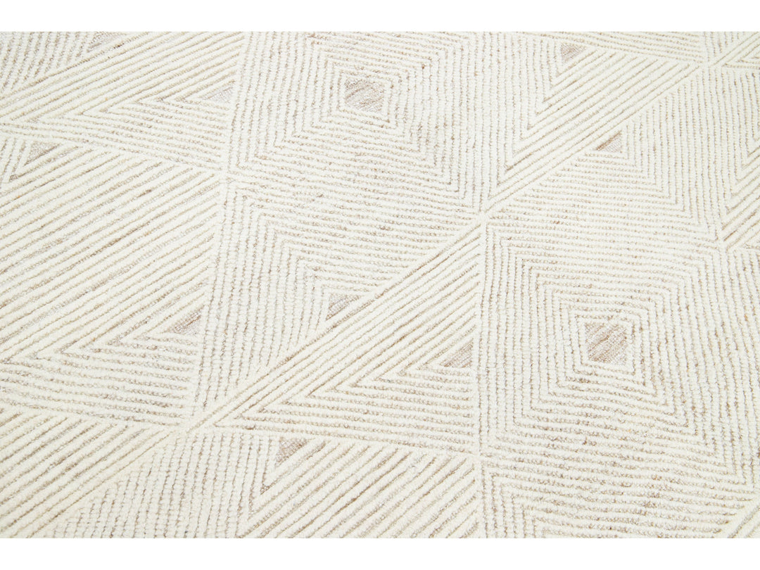 Modern Moroccan Wool Rug 8 X 10