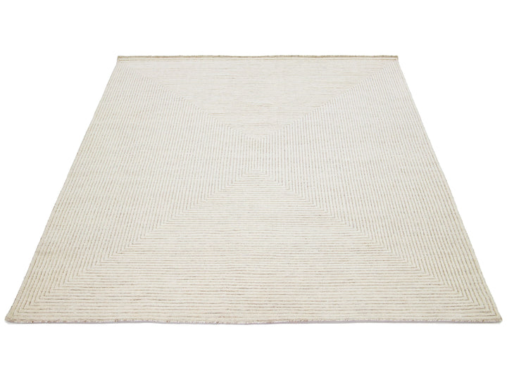 Modern Moroccan Wool Rug 8 X 10